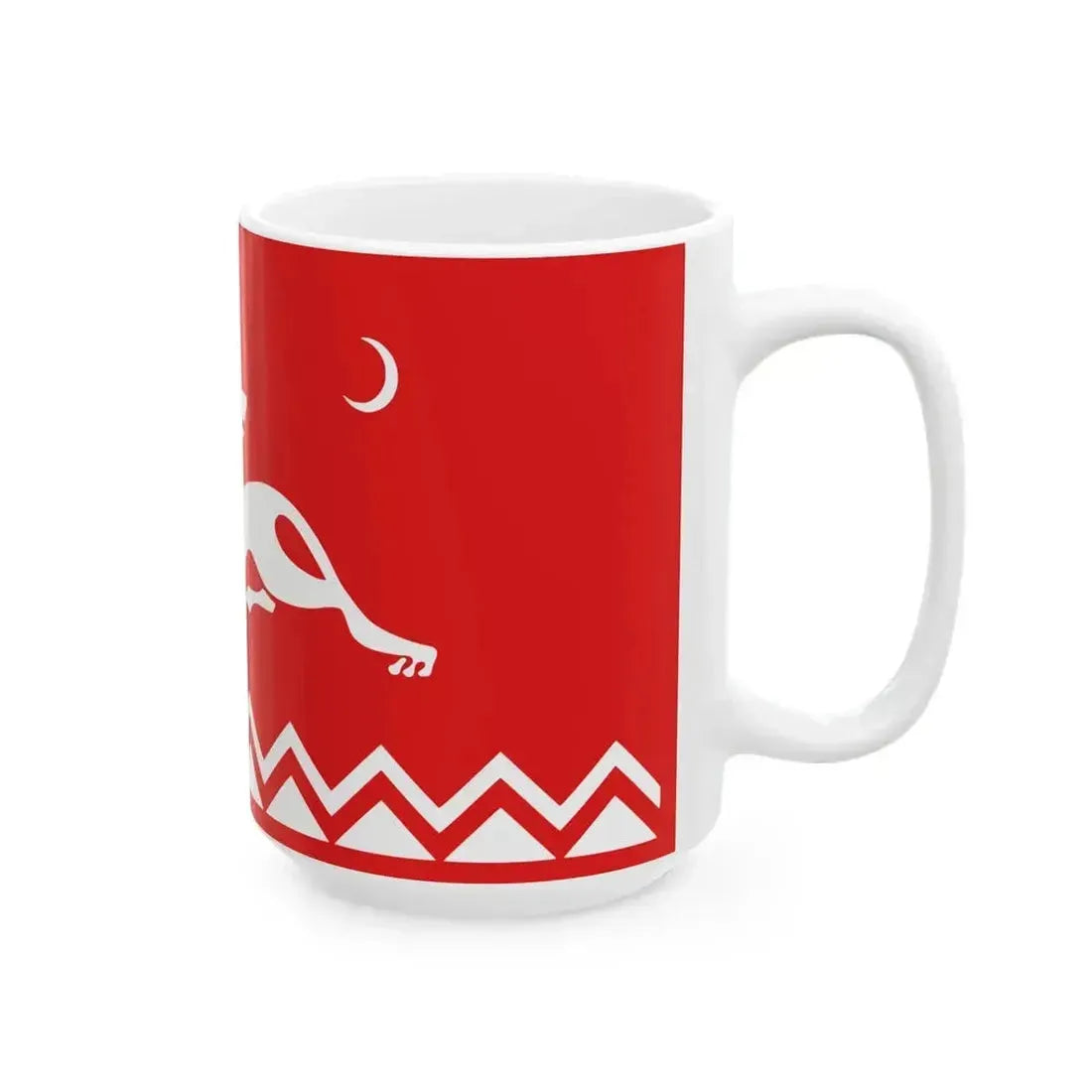 Flag of Avars (Russia) White Coffee Mug - Go Mug Yourself