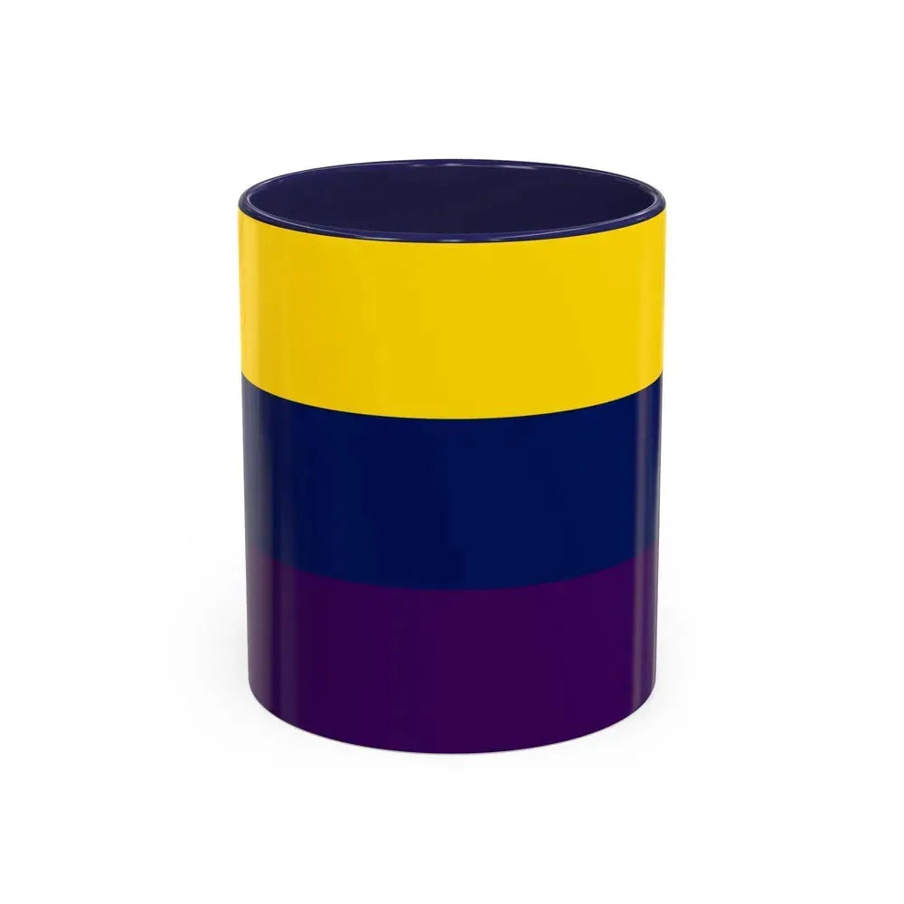 Flag of Avellino Italy - Accent Coffee Mug 11oz Navy - Go Mug Yourself