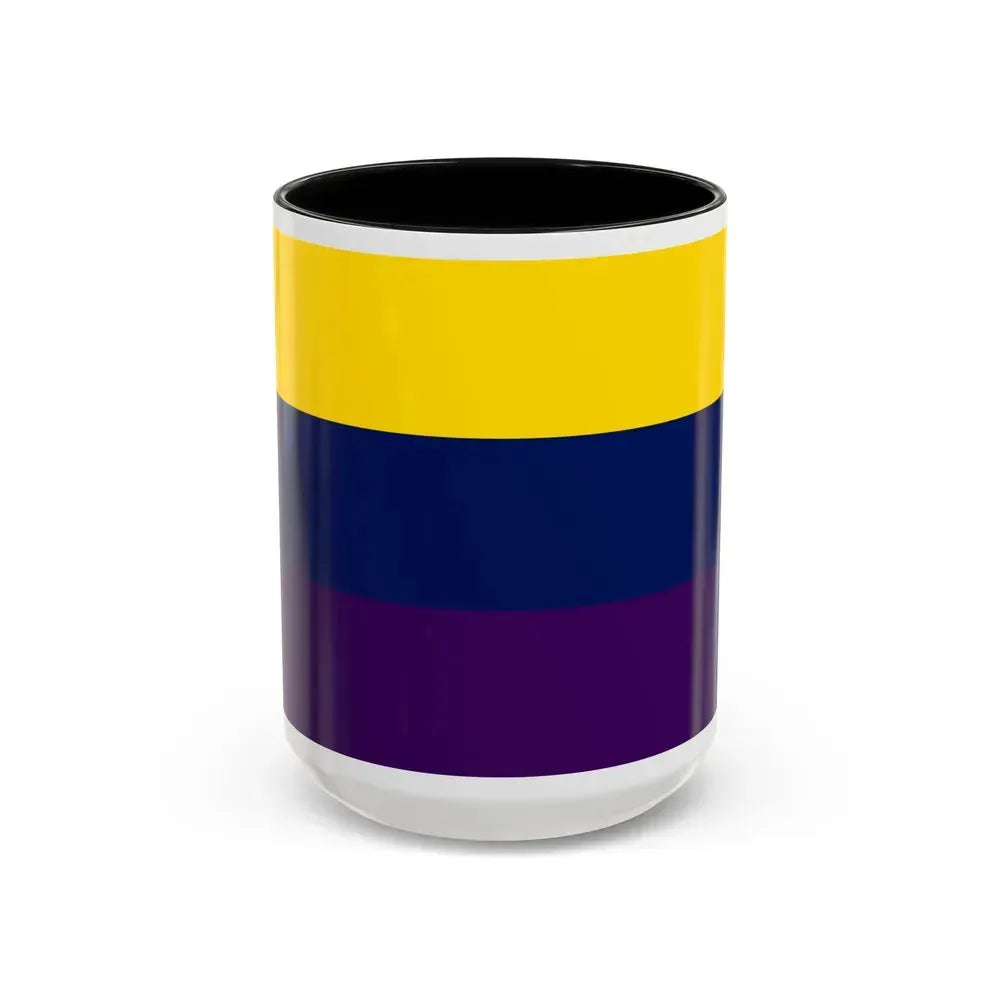 Flag of Avellino Italy - Accent Coffee Mug 15oz Black - Go Mug Yourself