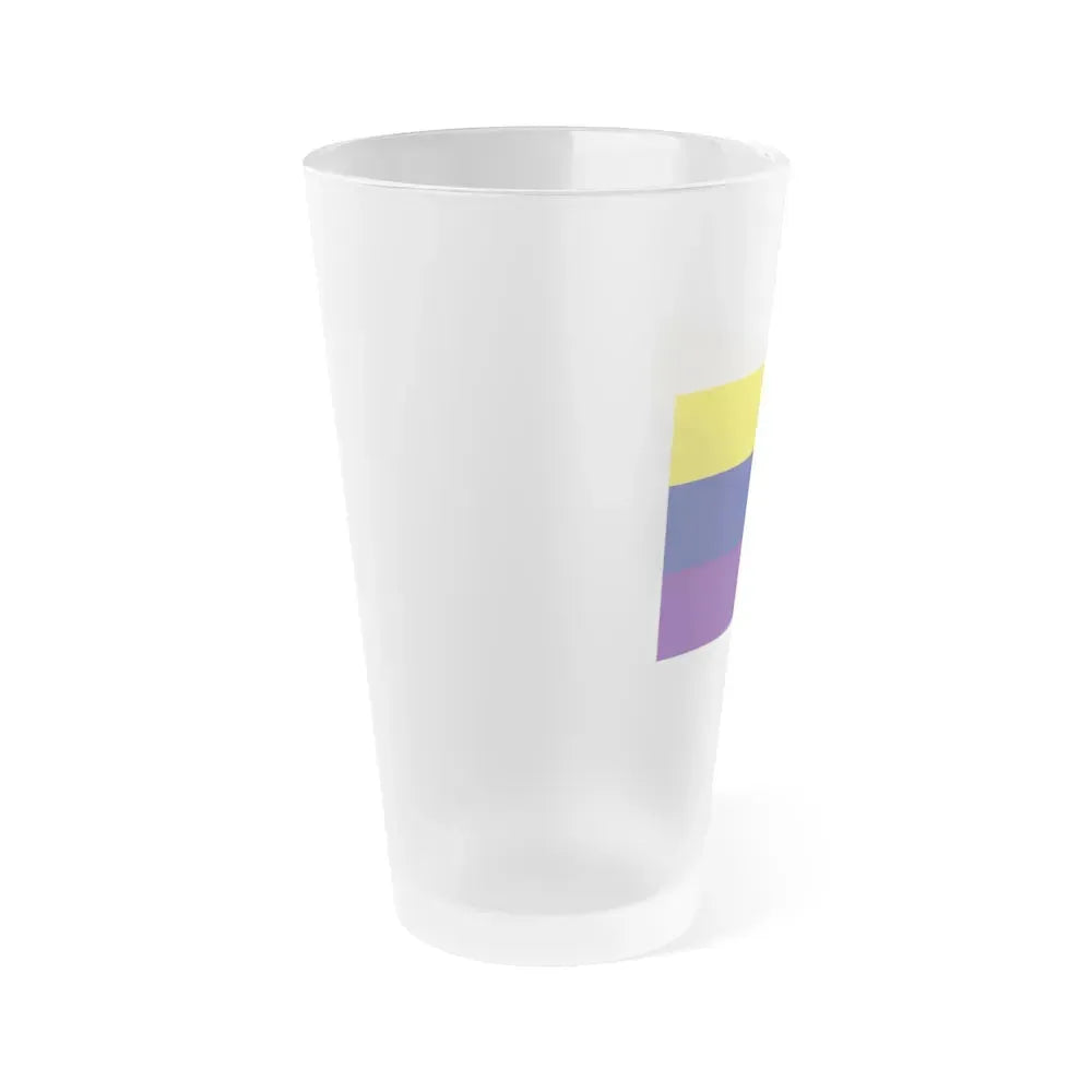 Flag of Avellino Italy - Frosted Pint Glass 16oz - Go Mug Yourself