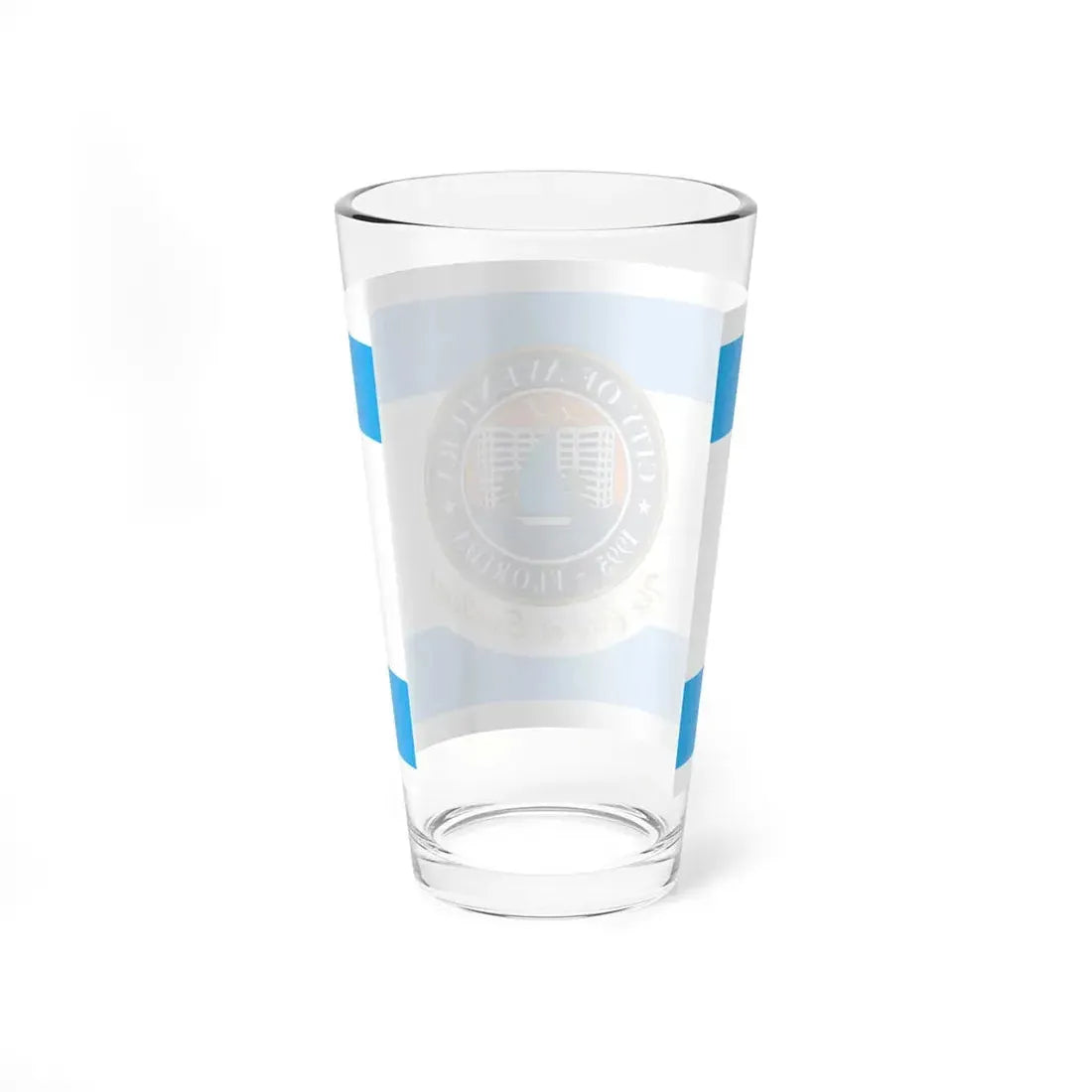 Flag of Aventura Florida (United States) Pint Glass 16oz - Go Mug Yourself