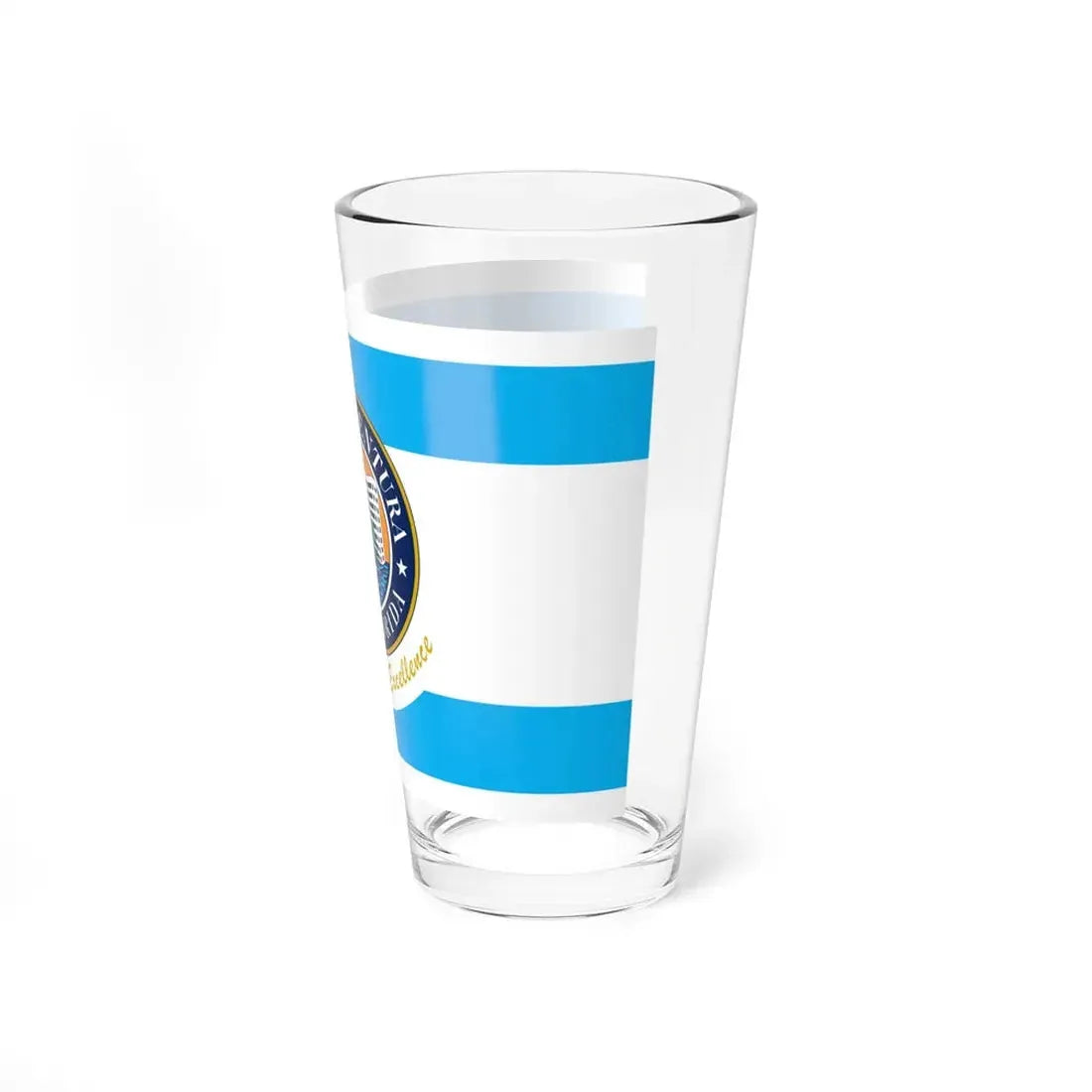 Flag of Aventura Florida (United States) Pint Glass 16oz - Go Mug Yourself