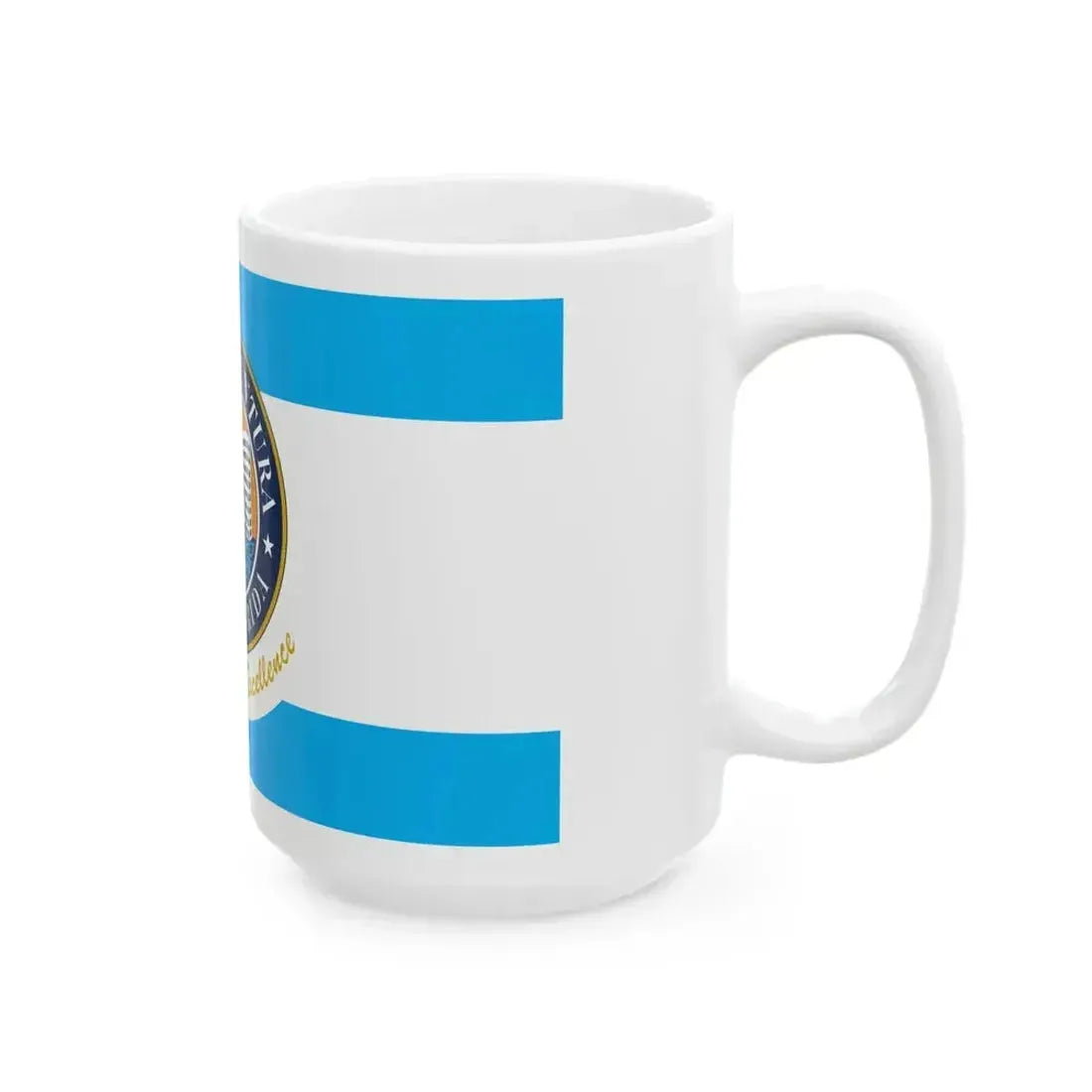 Flag of Aventura Florida (United States) White Coffee Mug - Go Mug Yourself