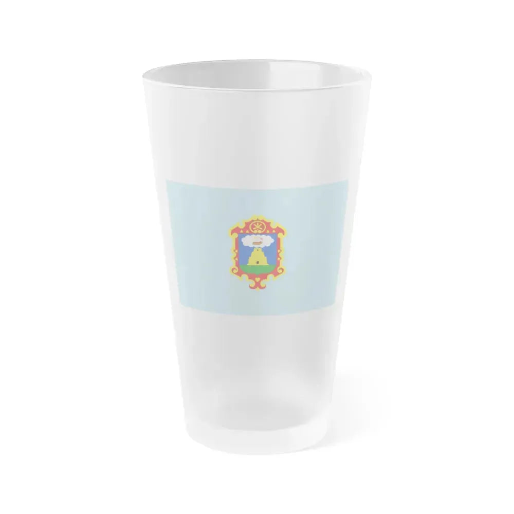 Flag of Ayacucho capital of the Ayacucho Region Peru - Frosted Pint Glass 16oz 16oz Frosted - Go Mug Yourself
