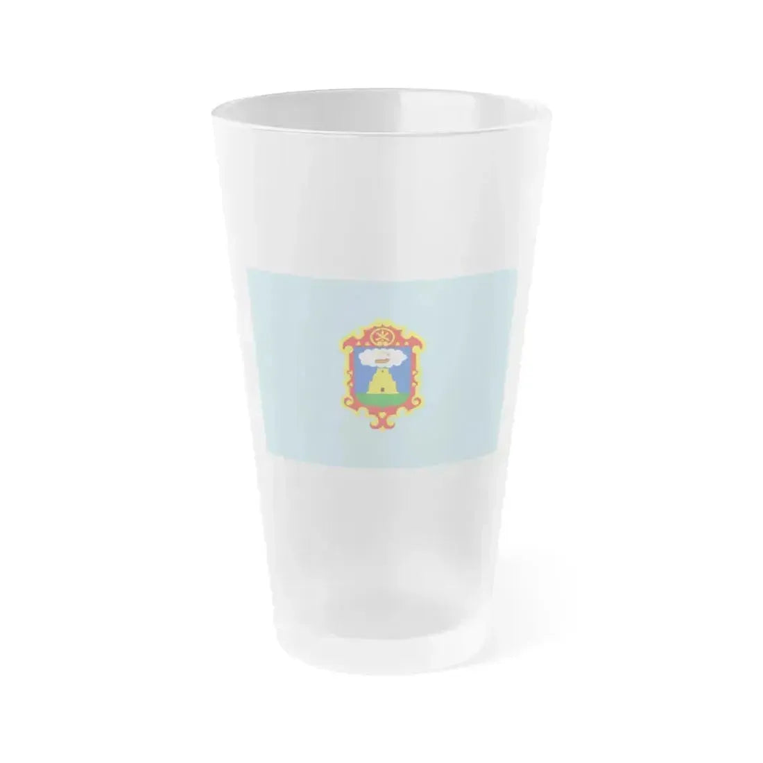 Flag of Ayacucho capital of the Ayacucho Region Peru - Frosted Pint Glass 16oz 16oz Frosted - Go Mug Yourself