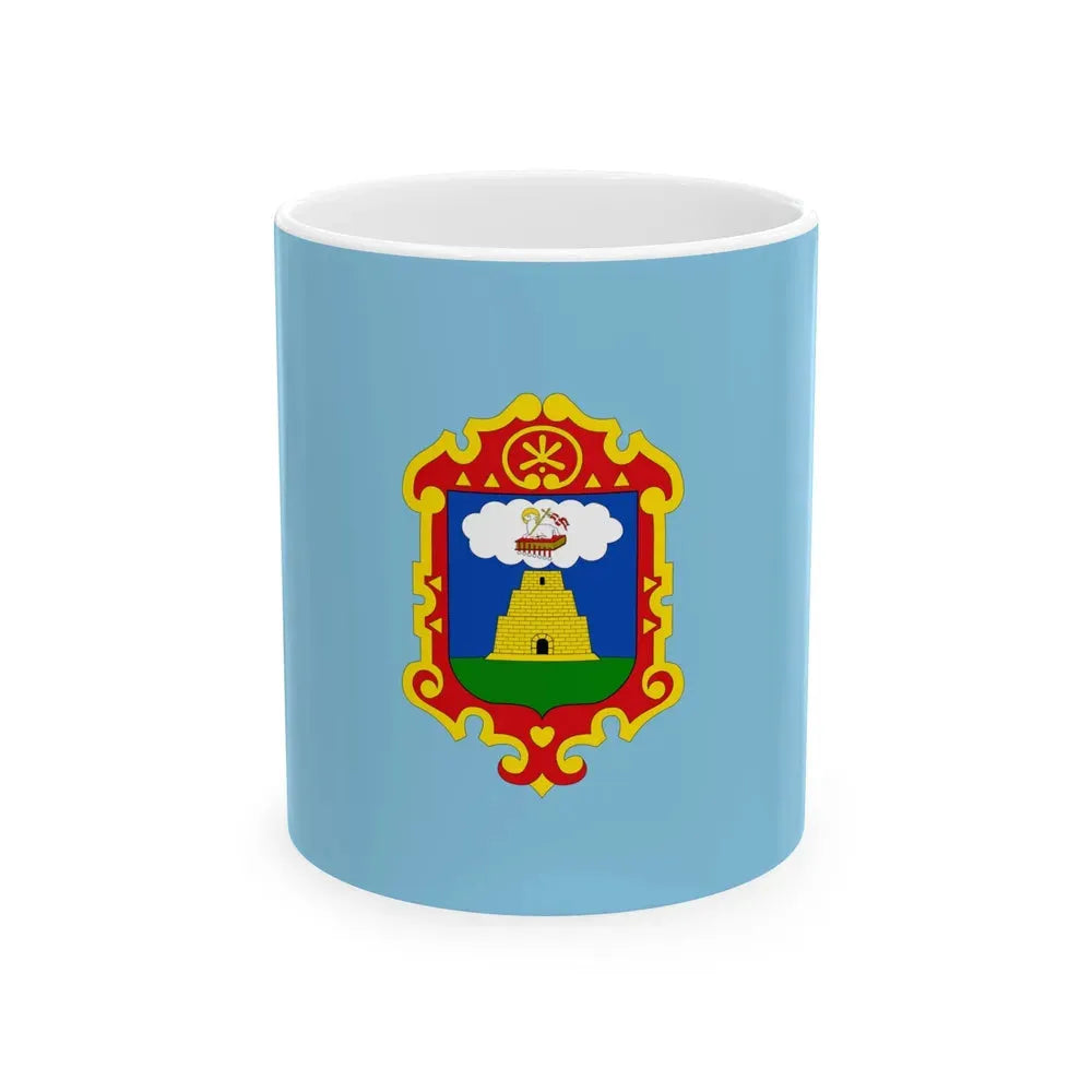 Flag of Ayacucho capital of the Ayacucho Region Peru - White Coffee Mug 11oz - Go Mug Yourself