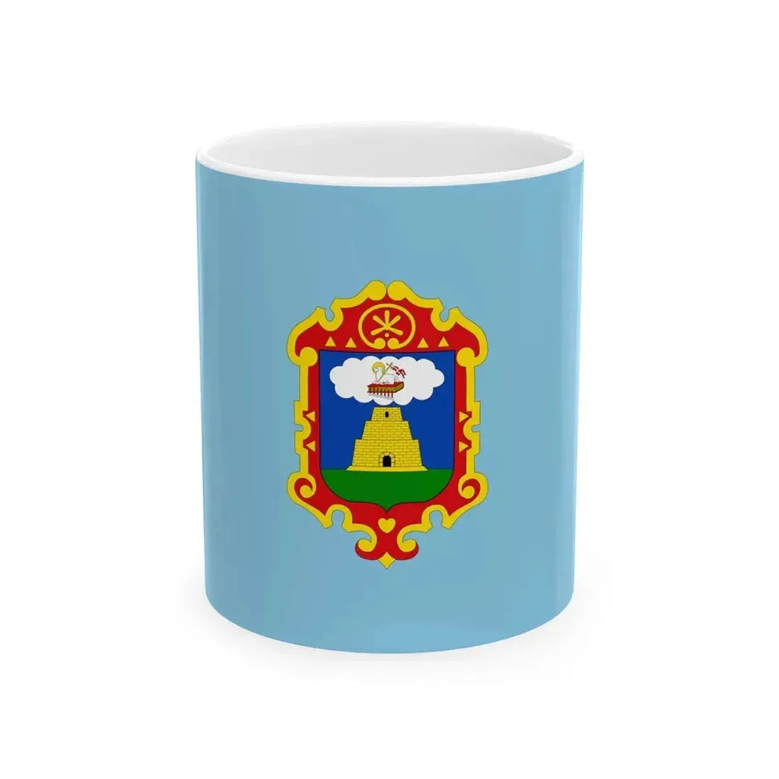 Flag of Ayacucho capital of the Ayacucho Region Peru - White Coffee Mug 11oz - Go Mug Yourself