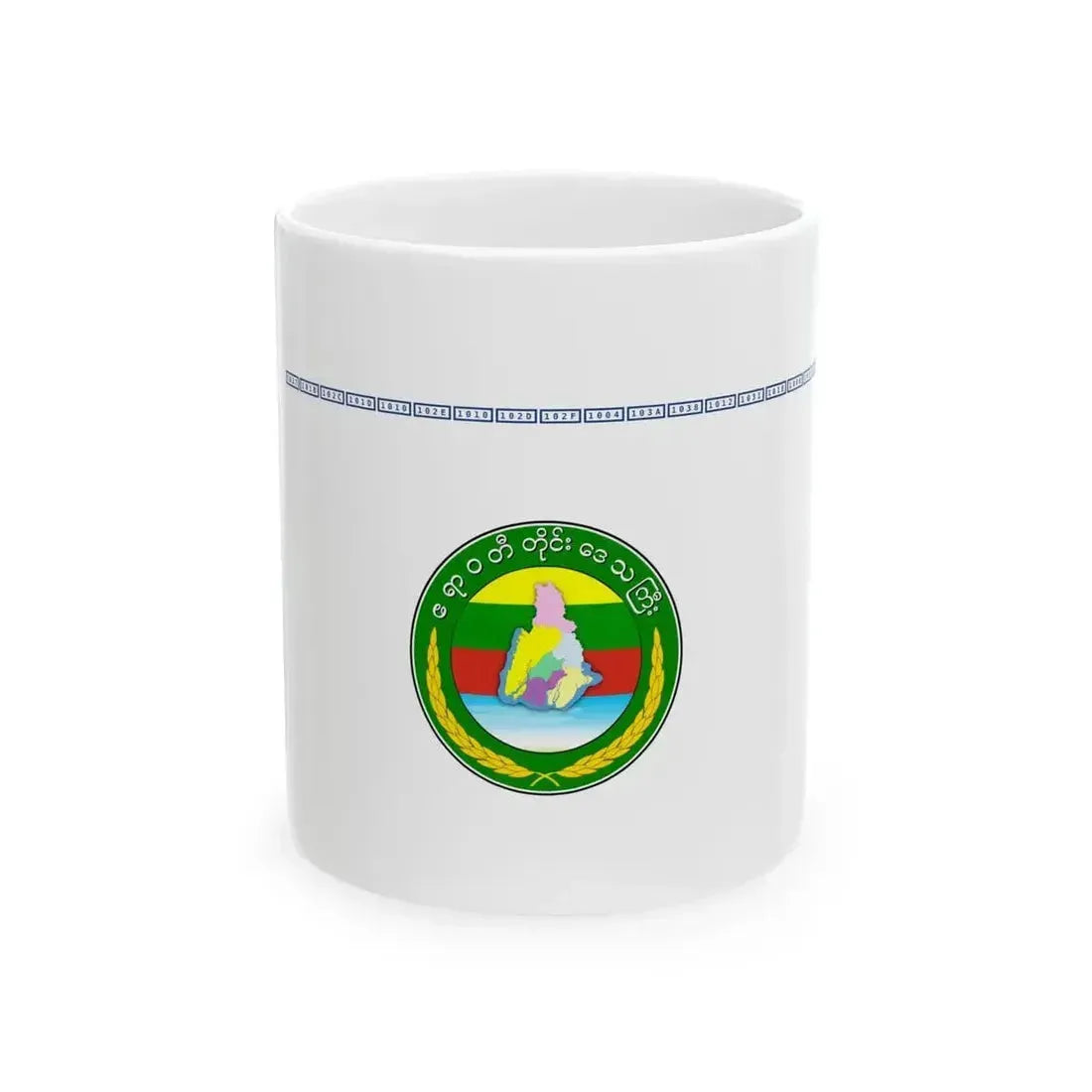 Flag of Ayeyarwady Region 2010-2021 (Myanmar) White Coffee Mug 11oz - Go Mug Yourself