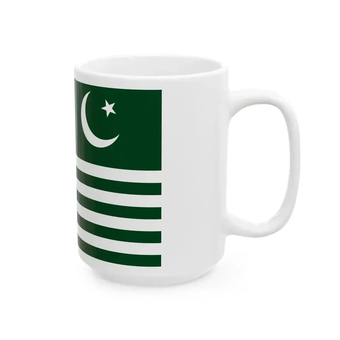Flag of Azad Kashmir (Pakistan) White Coffee Mug - Go Mug Yourself