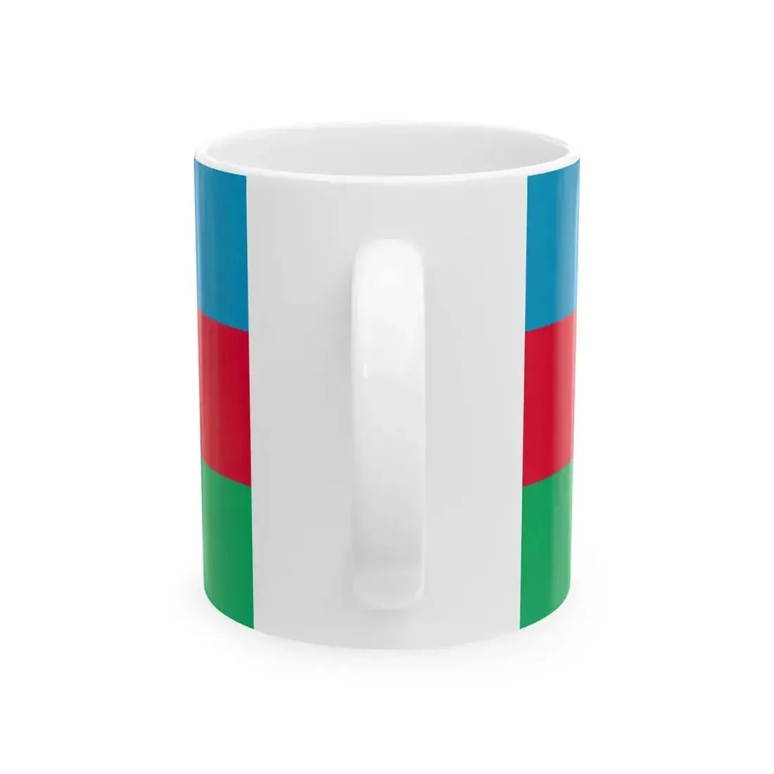 Flag of Azerbaijan 1918 (Azerbaijan) White Coffee Mug - Go Mug Yourself