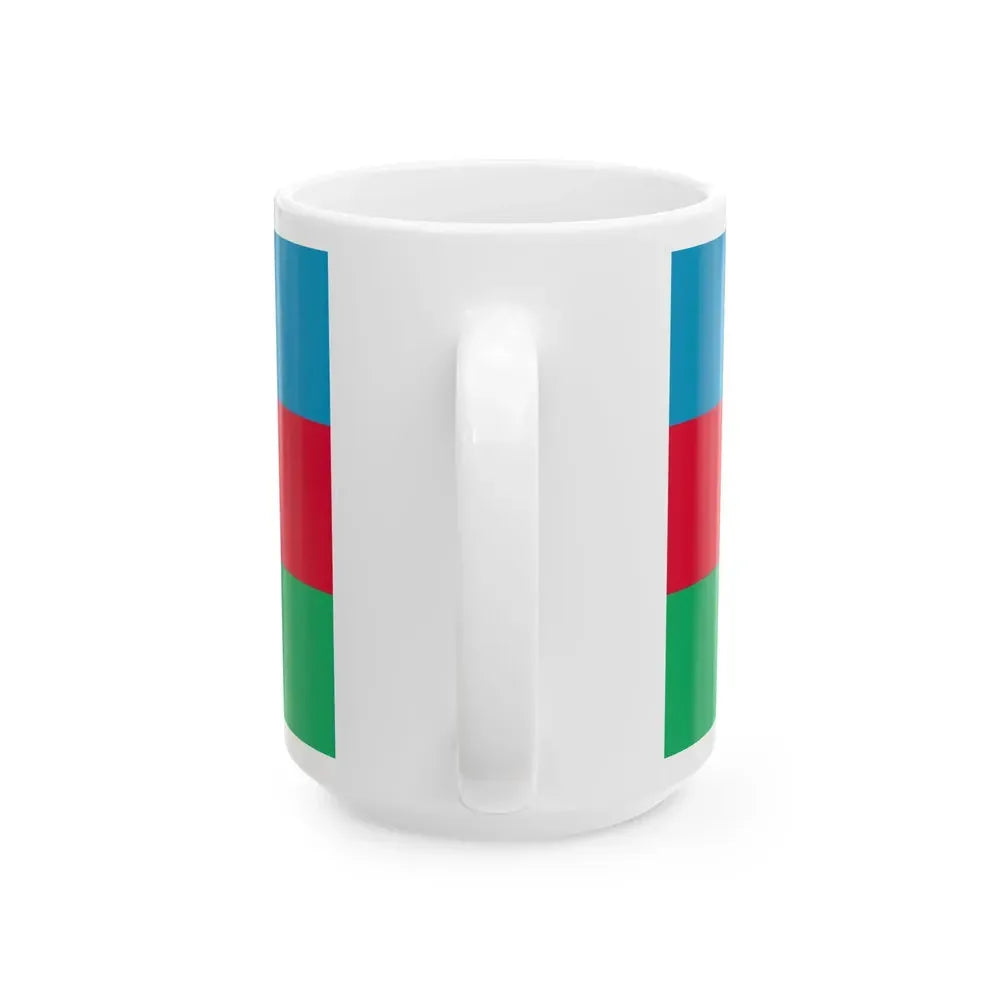 Flag of Azerbaijan 1918 (Azerbaijan) White Coffee Mug - Go Mug Yourself