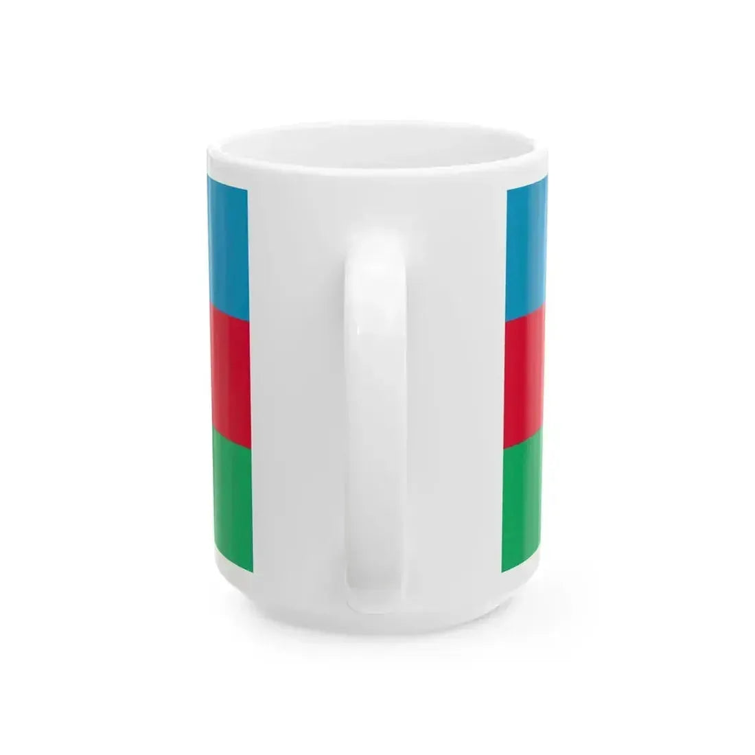 Flag of Azerbaijan 1918 (Azerbaijan) White Coffee Mug - Go Mug Yourself