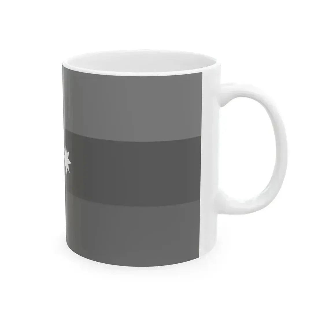 Flag of Azerbaijan black and white (Azerbaijan) White Coffee Mug - Go Mug Yourself