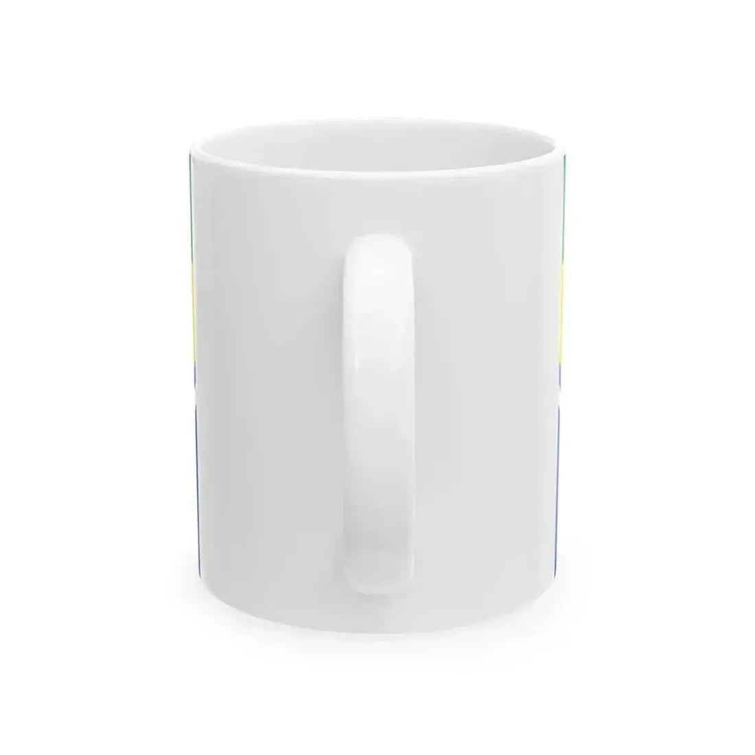 Flag of Azovsky rayon Rostov oblast (Russia) White Coffee Mug - Go Mug Yourself