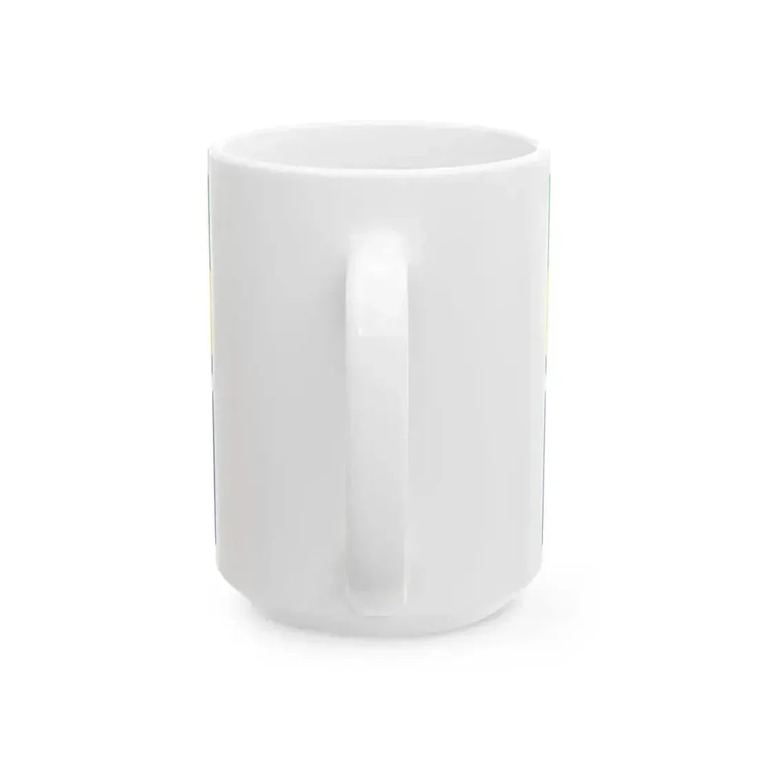 Flag of Azovsky rayon Rostov oblast (Russia) White Coffee Mug - Go Mug Yourself