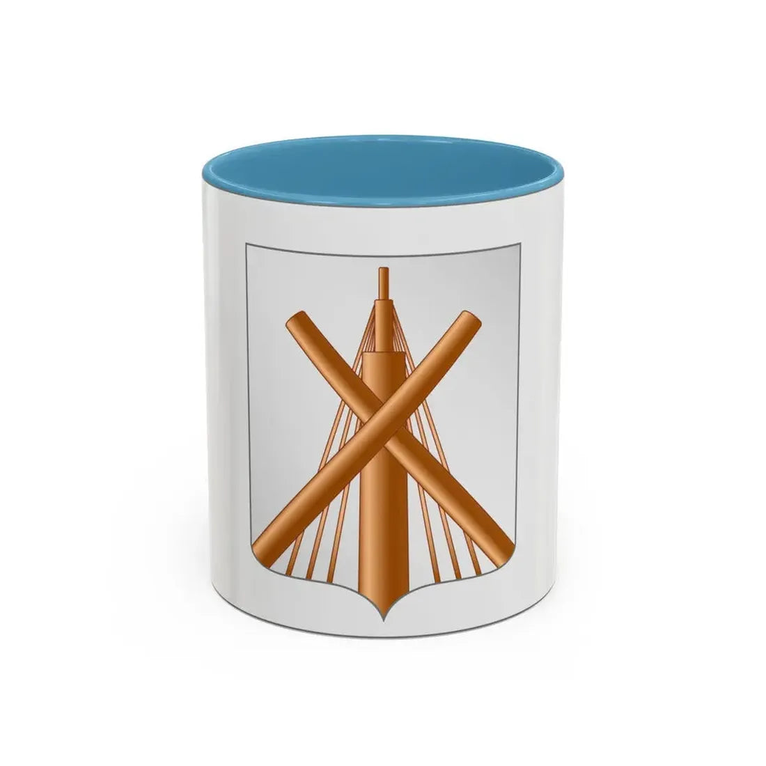 Flag of Babrujsk Bobruysk Russia - Accent Coffee Mug 11oz Light Blue - Go Mug Yourself