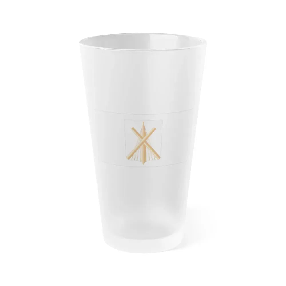 Flag of Babrujsk Bobruysk Russia - Frosted Pint Glass 16oz 16oz Frosted - Go Mug Yourself