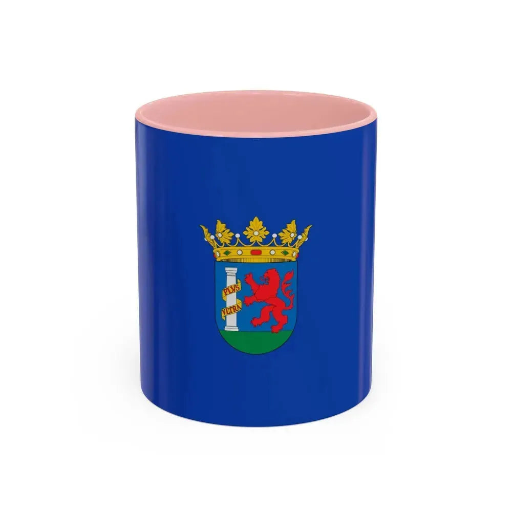 Flag of Badajoz Spain - Accent Coffee Mug 11oz Pink - Go Mug Yourself