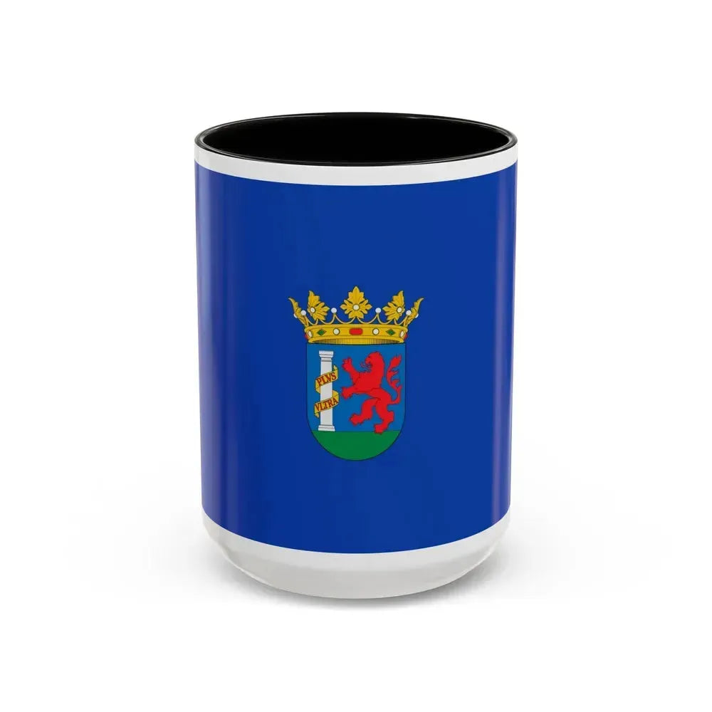 Flag of Badajoz Spain - Accent Coffee Mug 15oz Black - Go Mug Yourself