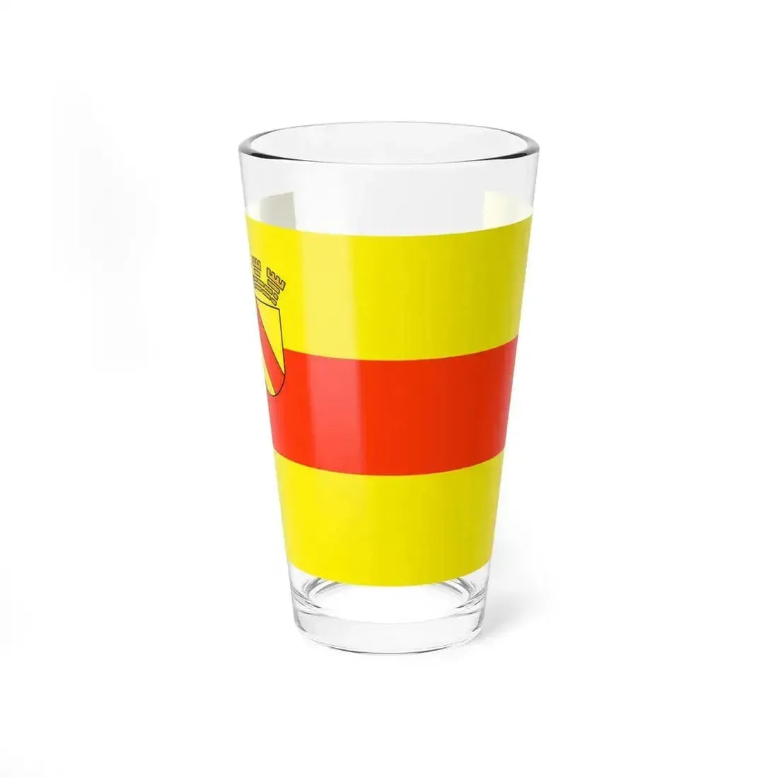 Flag of Baden Baden Germany - Pint Glass 16oz 16oz - Go Mug Yourself