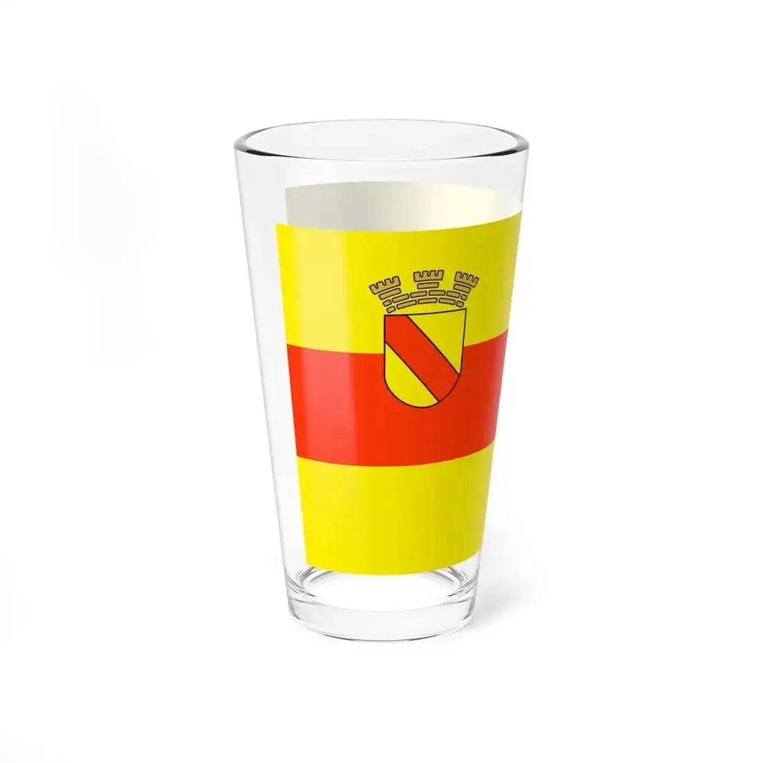 Flag of Baden Baden Germany - Pint Glass 16oz - Go Mug Yourself