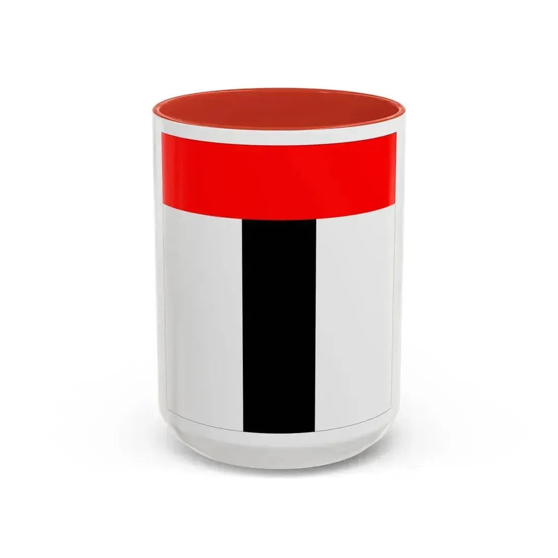 Flag of Baden Switzerland - Accent Coffee Mug 15oz Red - Go Mug Yourself
