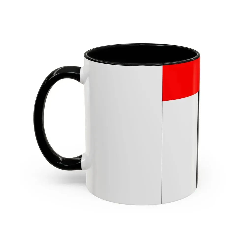 Flag of Baden Switzerland - Accent Coffee Mug - Go Mug Yourself