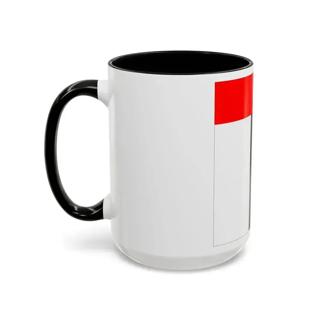 Flag of Baden Switzerland - Accent Coffee Mug - Go Mug Yourself