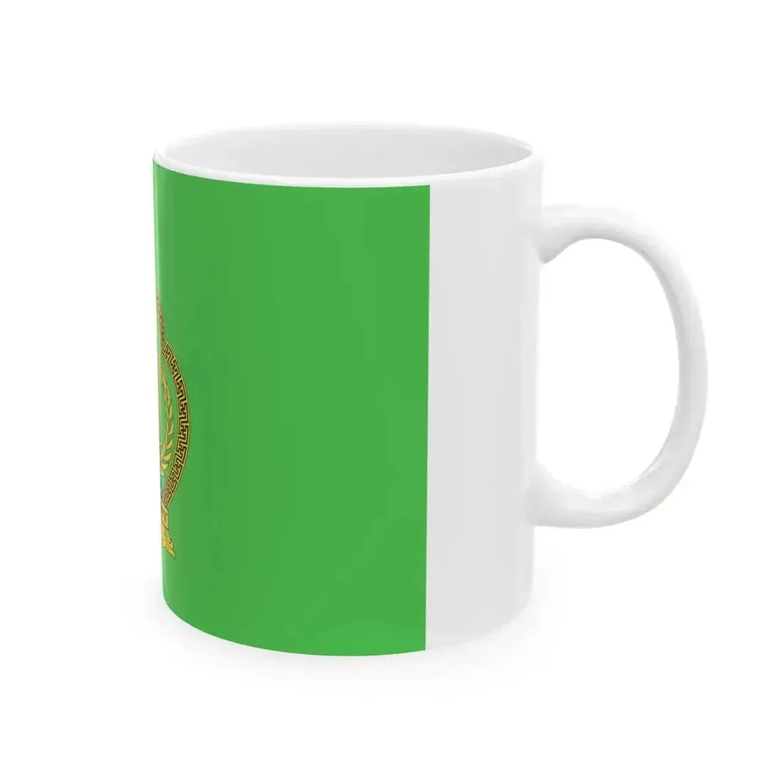 Flag of Bagakhangai district Ulaanbaatar (Mongolia) White Coffee Mug - Go Mug Yourself