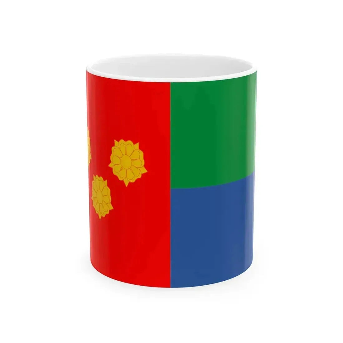 Flag of Baghdati Municipality (Georgia) White Coffee Mug 11oz - Go Mug Yourself