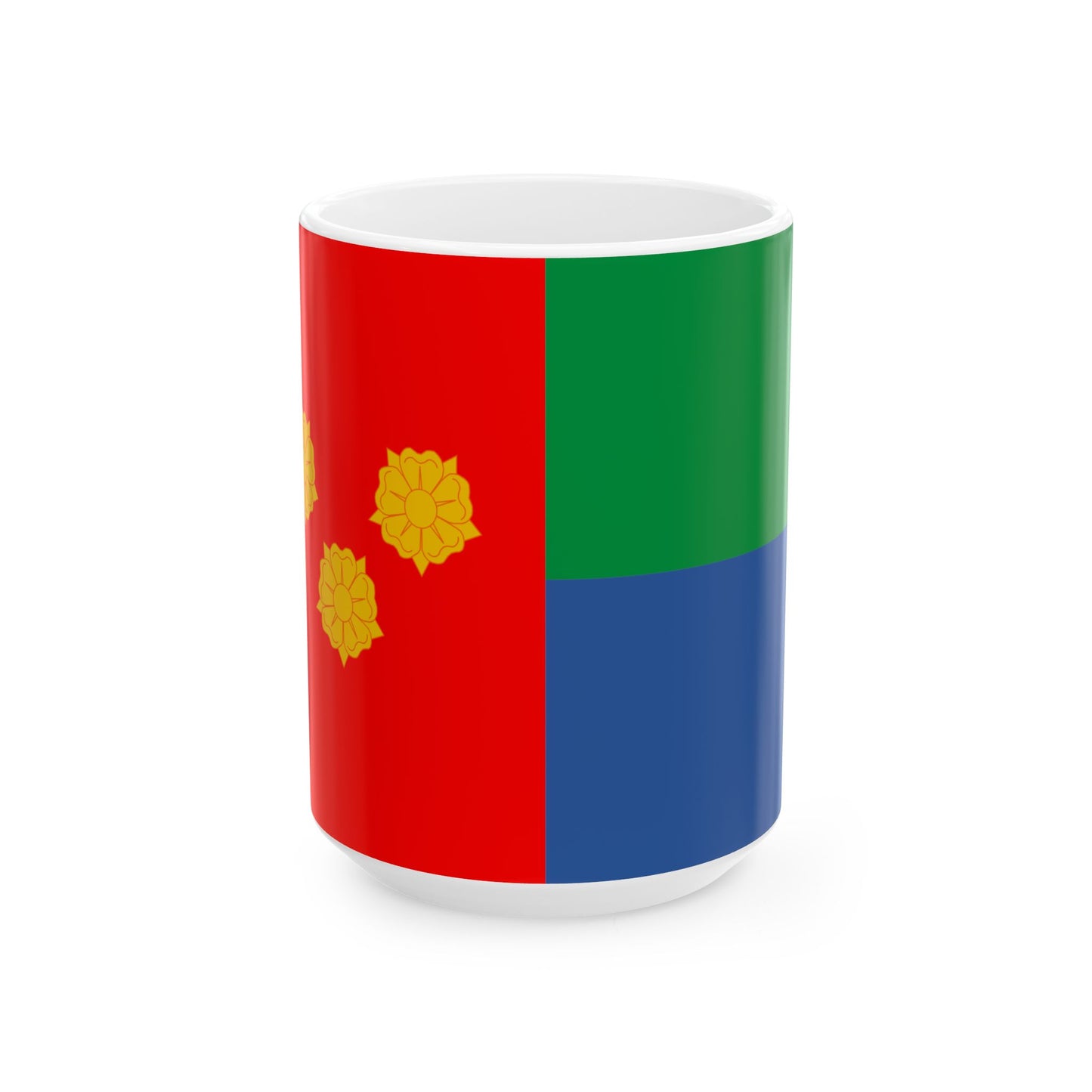 Flag of Baghdati Municipality (Georgia) White Coffee Mug-15oz-Go Mug Yourself
