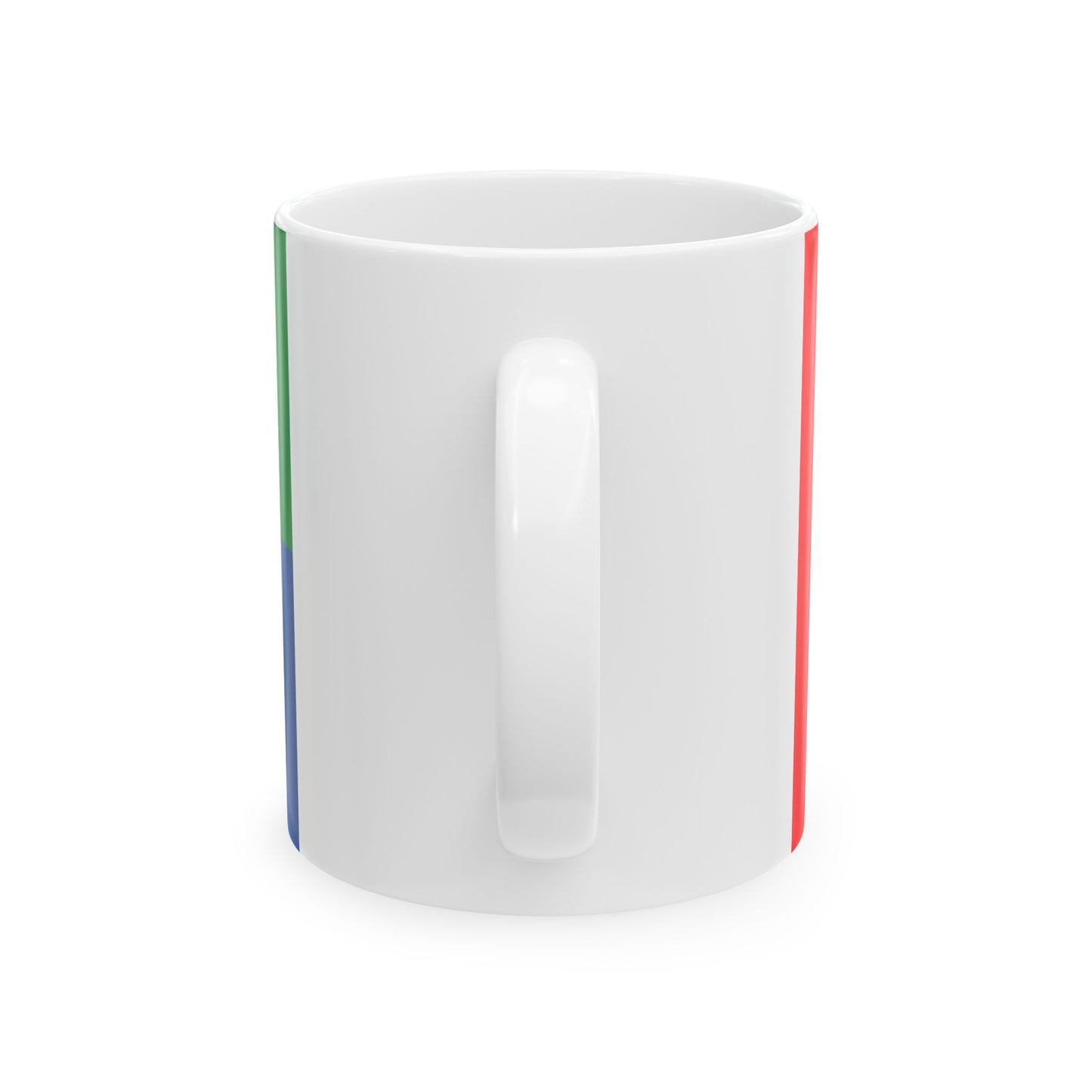Flag of Baghdati Municipality (Georgia) White Coffee Mug-Go Mug Yourself