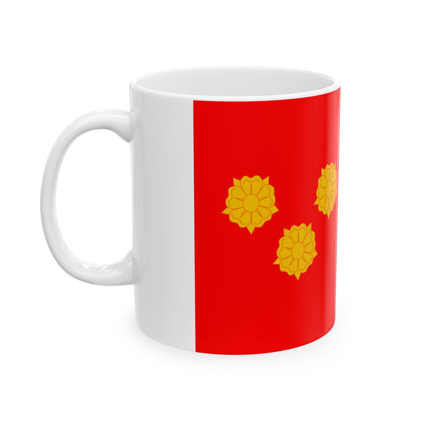 Flag of Baghdati Municipality (Georgia) White Coffee Mug-Go Mug Yourself