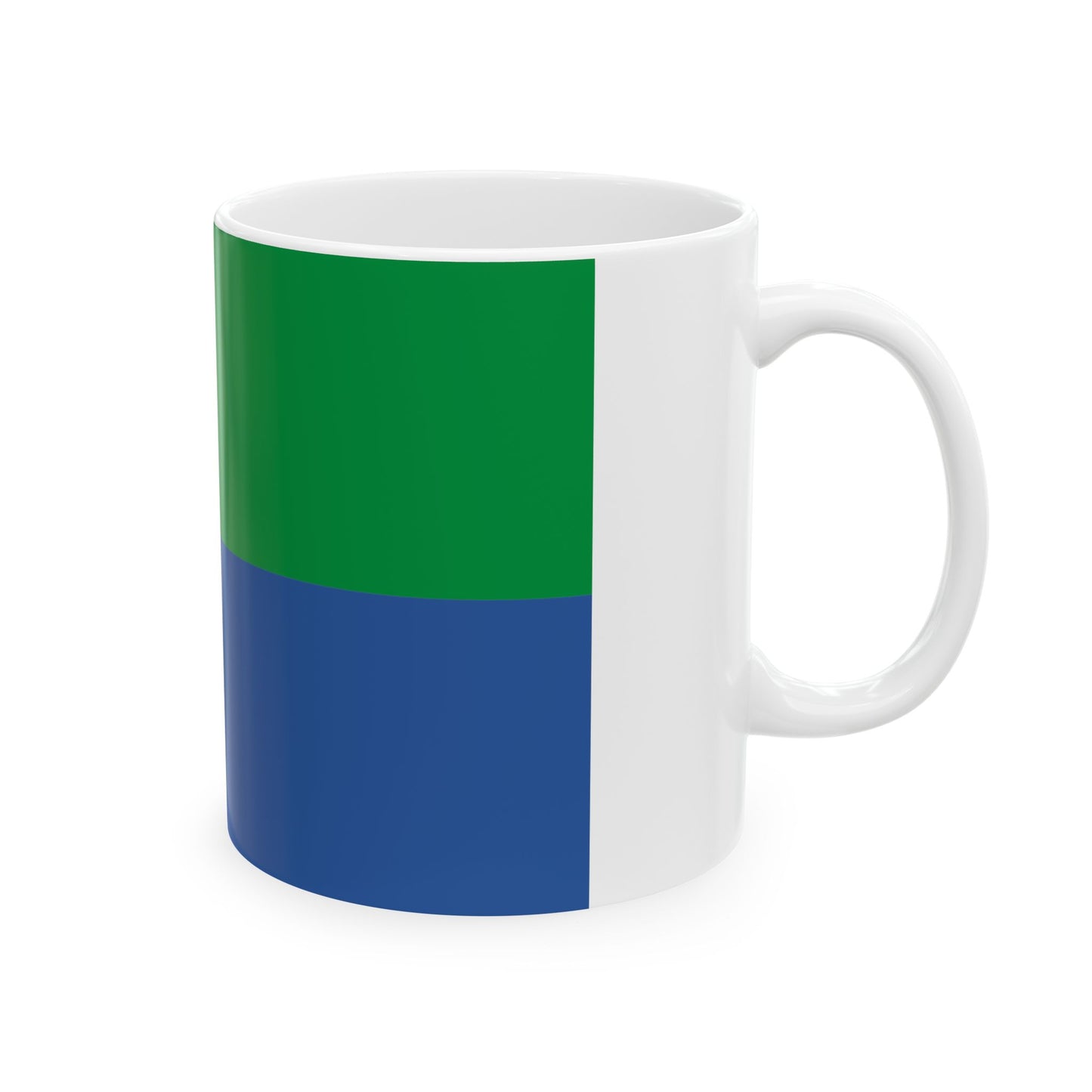Flag of Baghdati Municipality (Georgia) White Coffee Mug-Go Mug Yourself