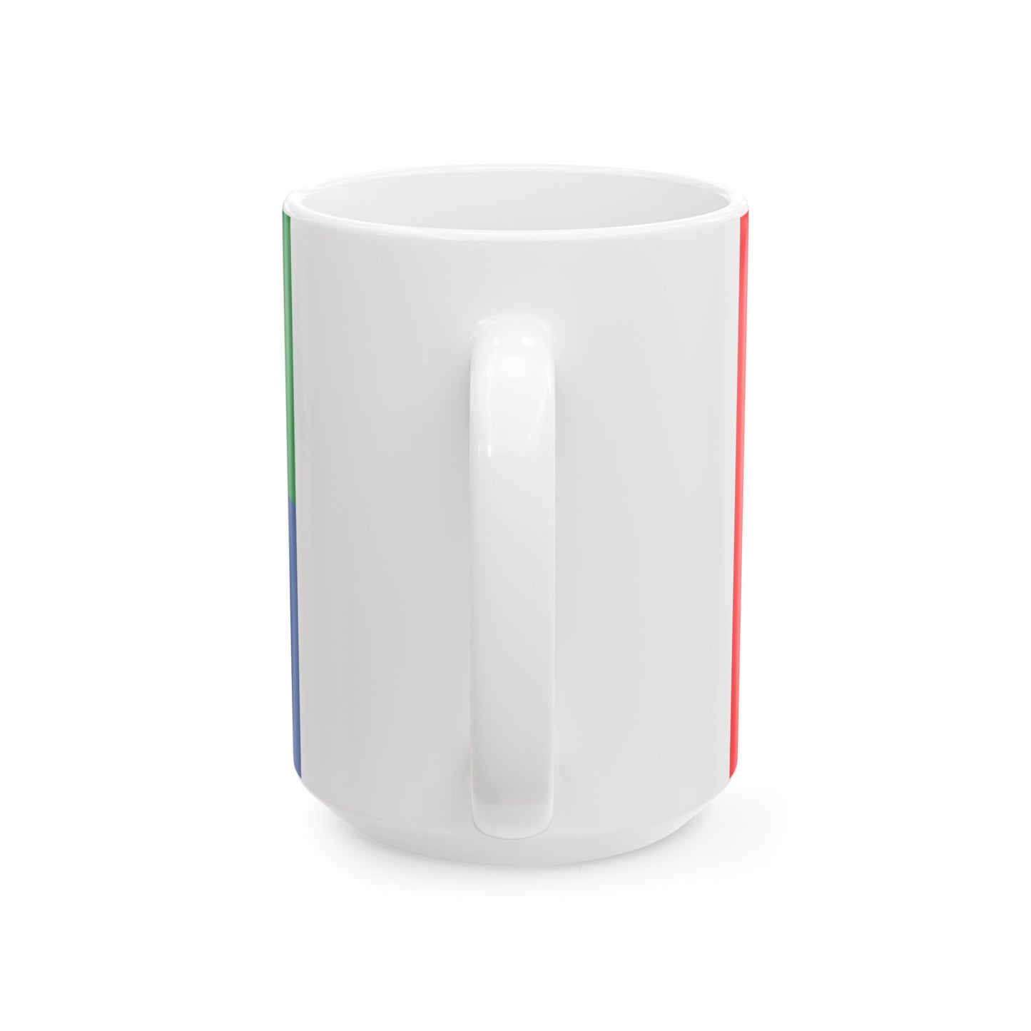 Flag of Baghdati Municipality (Georgia) White Coffee Mug-Go Mug Yourself