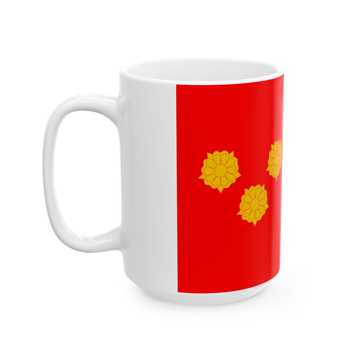 Flag of Baghdati Municipality (Georgia) White Coffee Mug-Go Mug Yourself
