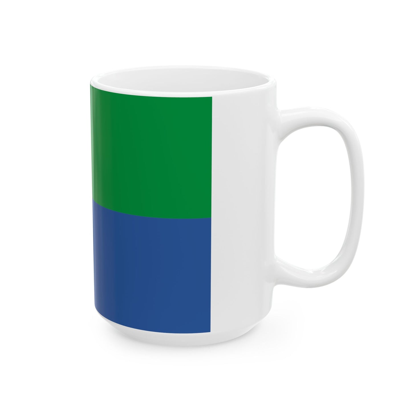 Flag of Baghdati Municipality (Georgia) White Coffee Mug-Go Mug Yourself