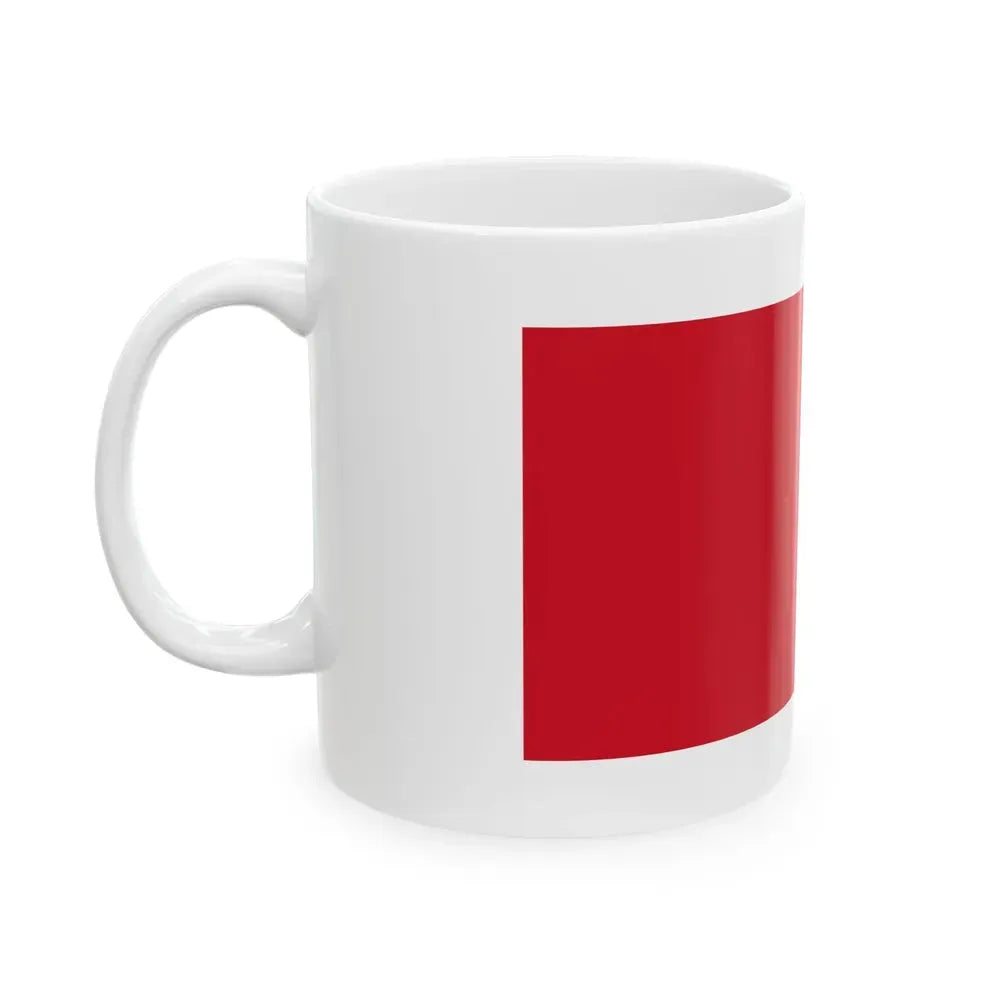 Flag of Bahrain 1820-1932 (Bahrain) White Coffee Mug - Go Mug Yourself
