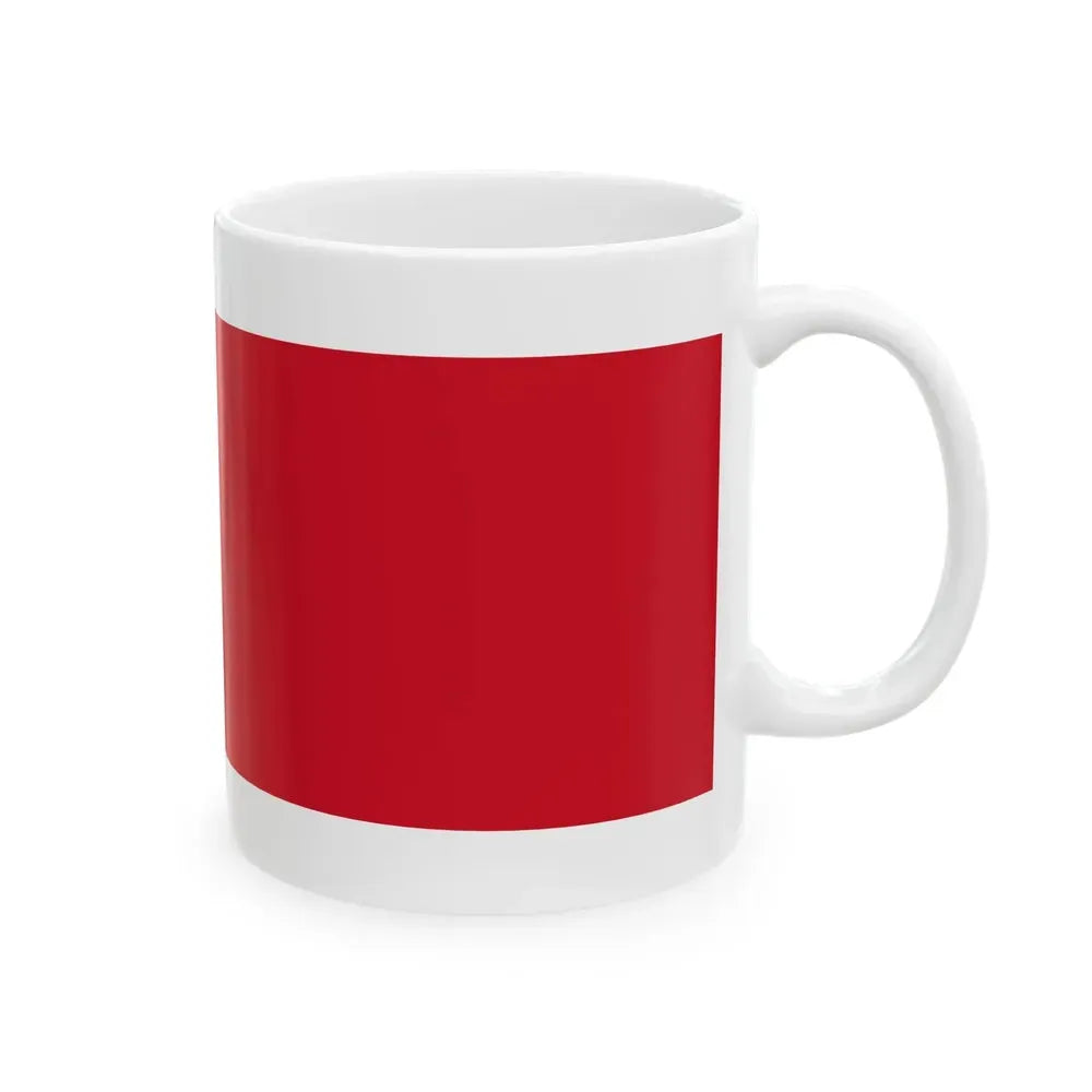 Flag of Bahrain 1820-1932 (Bahrain) White Coffee Mug - Go Mug Yourself
