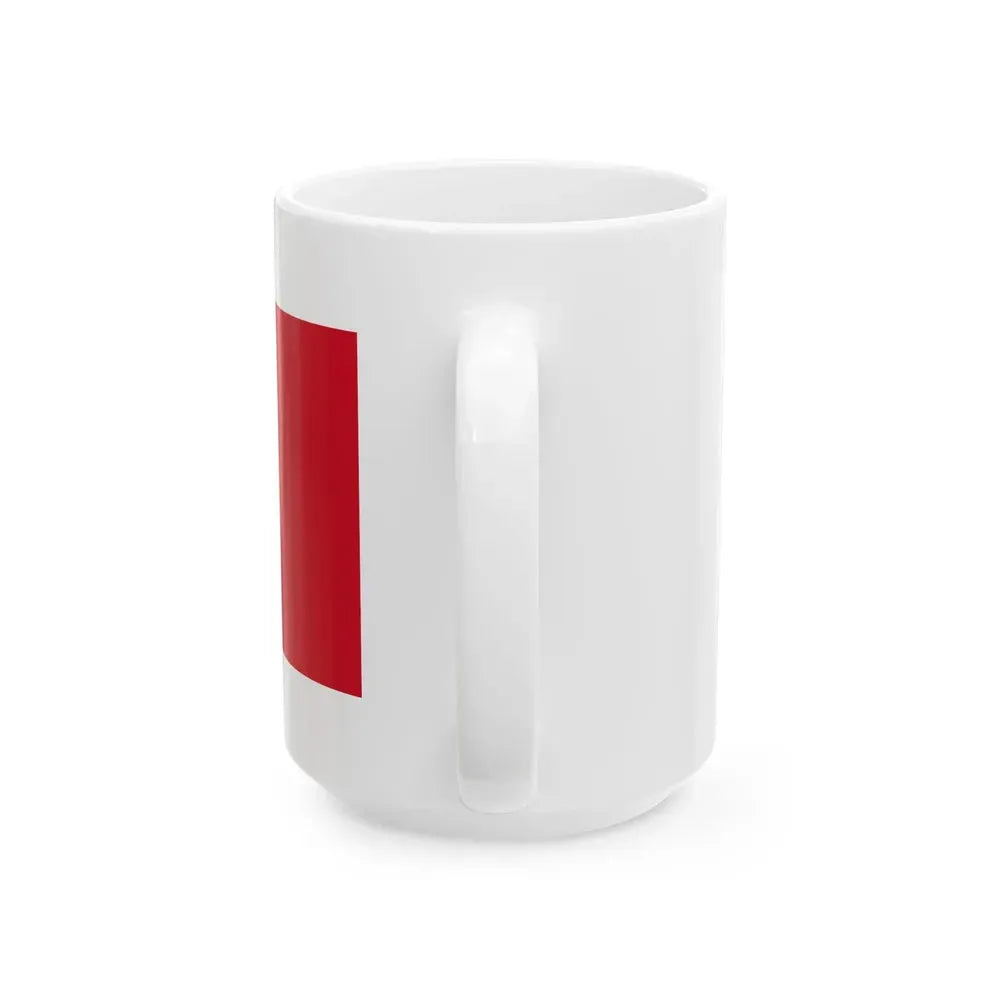 Flag of Bahrain 1820-1932 (Bahrain) White Coffee Mug - Go Mug Yourself