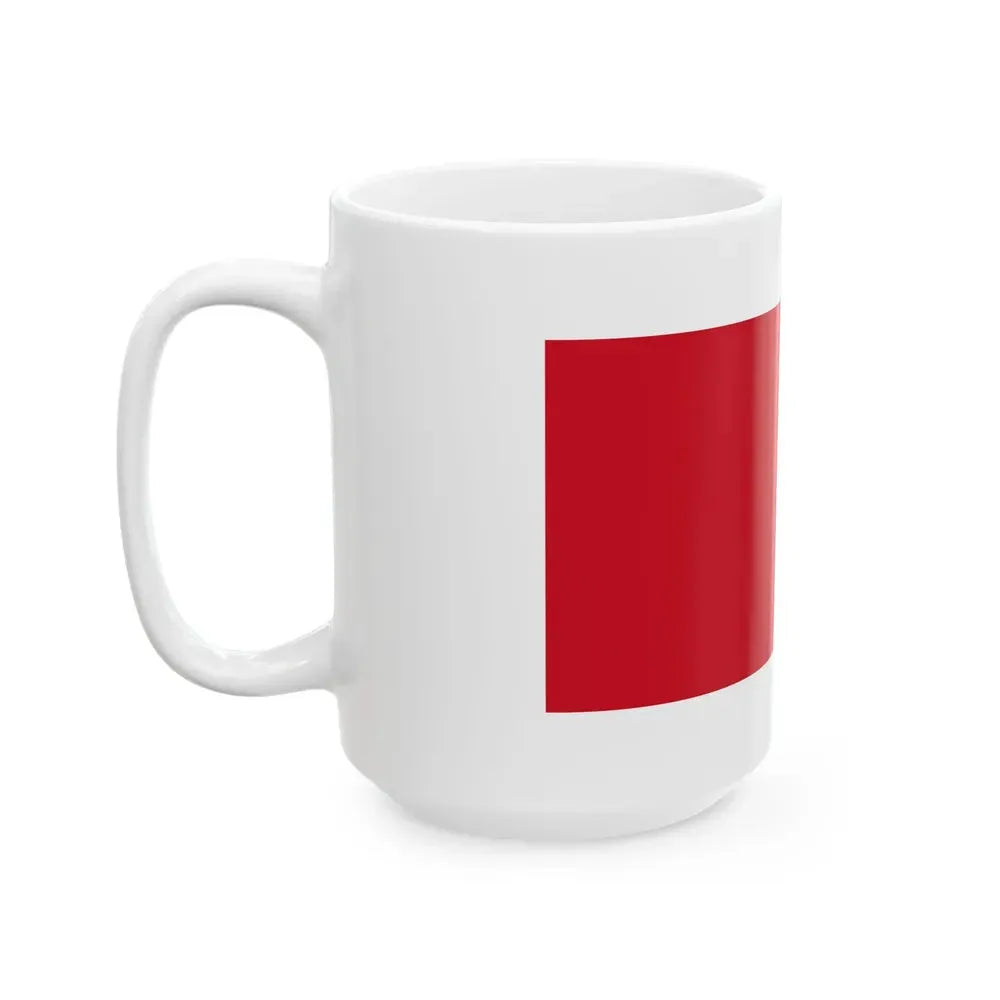 Flag of Bahrain 1820-1932 (Bahrain) White Coffee Mug - Go Mug Yourself