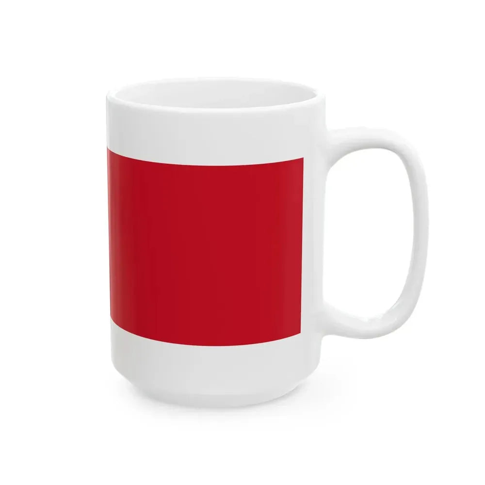 Flag of Bahrain 1820-1932 (Bahrain) White Coffee Mug - Go Mug Yourself