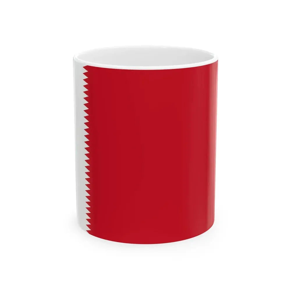 Flag of Bahrain 1932-1972 (Bahrain) White Coffee Mug 11oz - Go Mug Yourself
