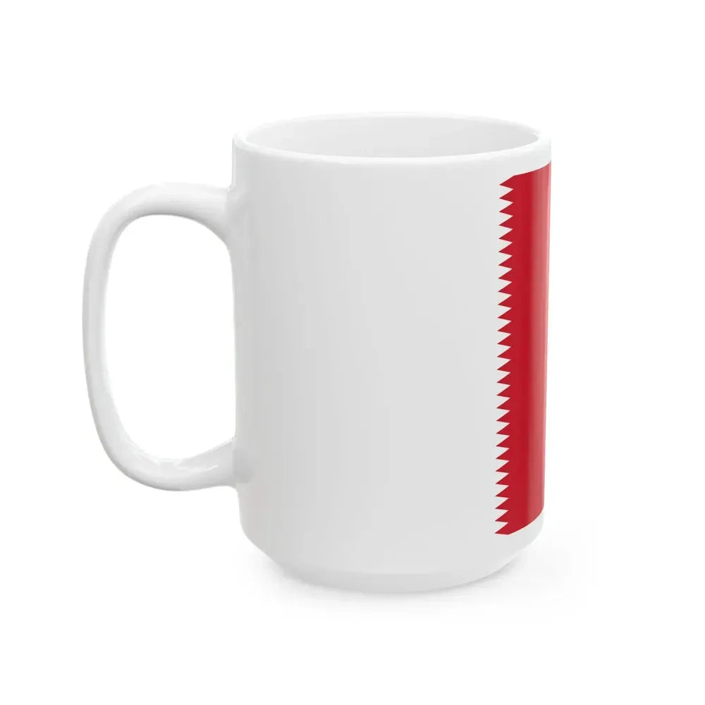 Flag of Bahrain 1932-1972 (Bahrain) White Coffee Mug - Go Mug Yourself