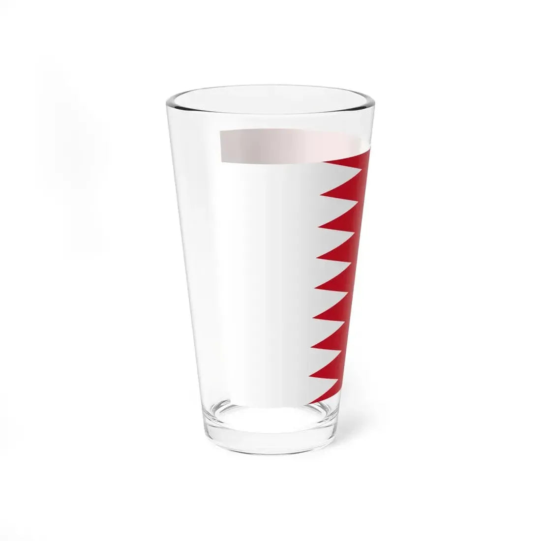 Flag of Bahrain 1972-2002 3-2 (Bahrain) Pint Glass 16oz - Go Mug Yourself
