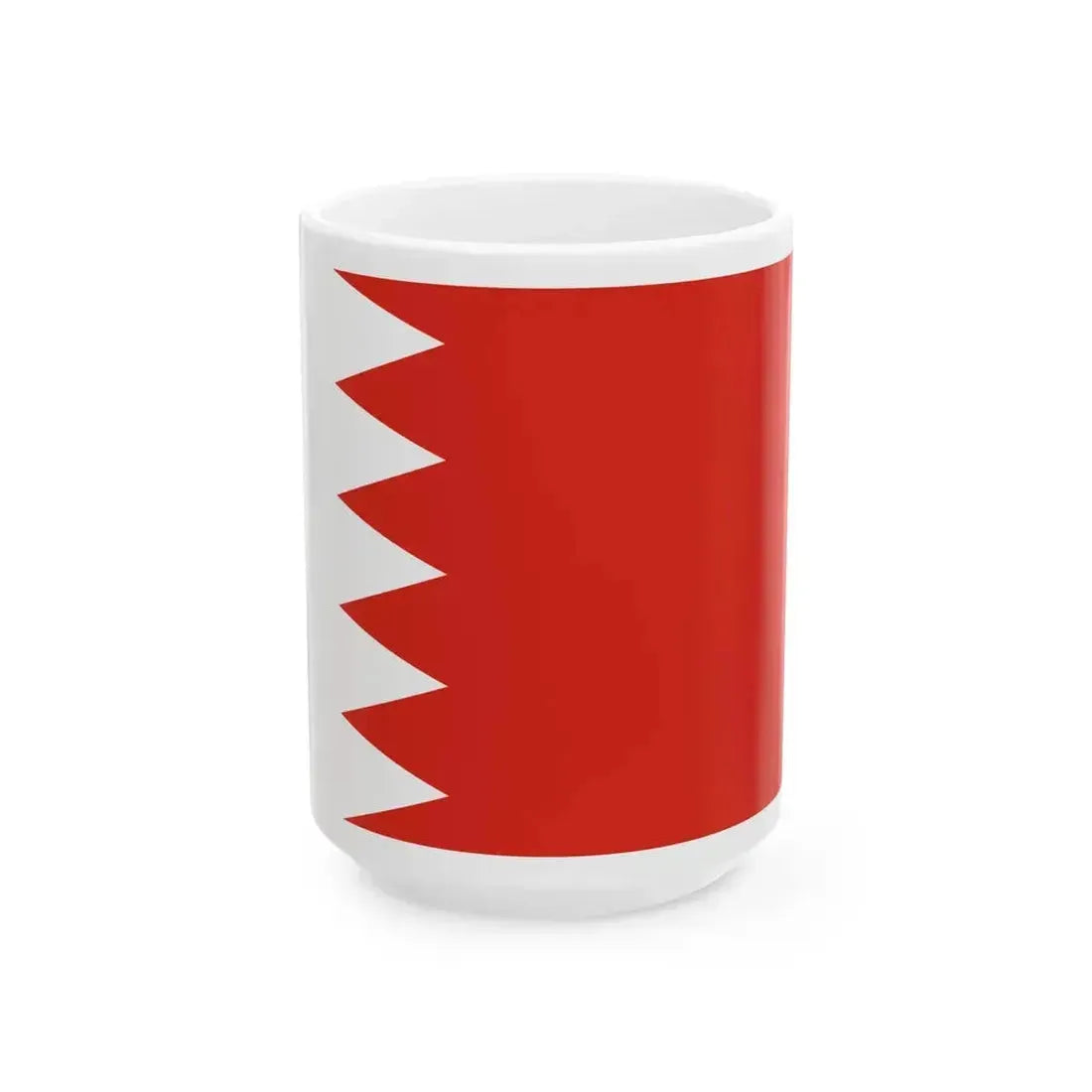 Flag of Bahrain (Bahrain) White Coffee Mug 15oz - Go Mug Yourself