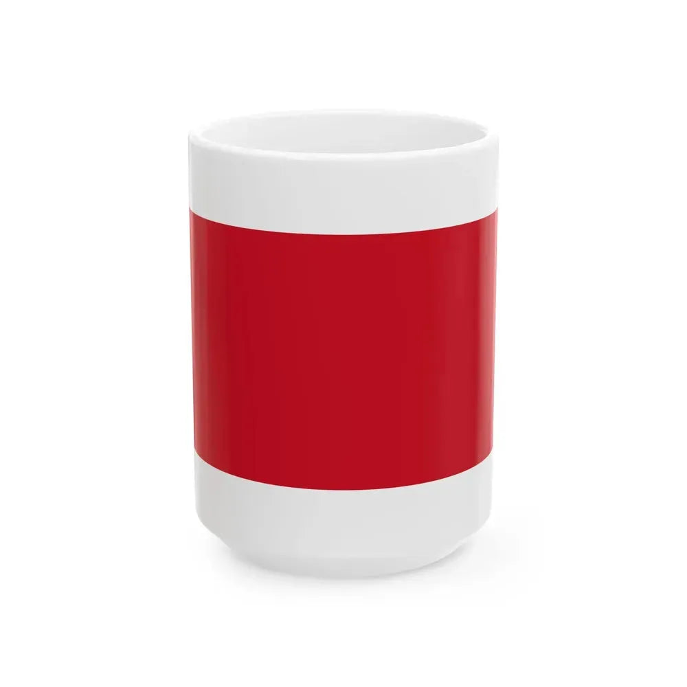 Flag of Bahrain before 1820 (Bahrain) White Coffee Mug 15oz - Go Mug Yourself