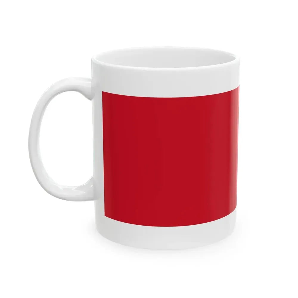 Flag of Bahrain before 1820 (Bahrain) White Coffee Mug - Go Mug Yourself