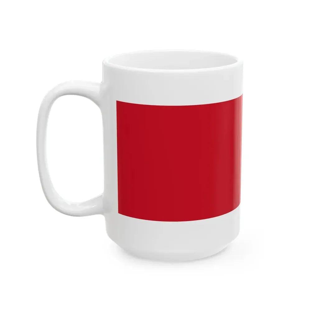 Flag of Bahrain before 1820 (Bahrain) White Coffee Mug - Go Mug Yourself