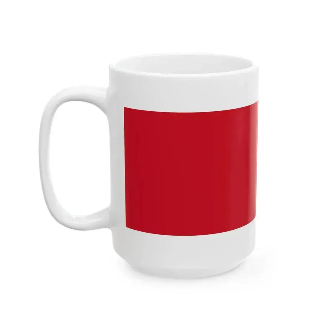 Flag of Bahrain before 1820 (Bahrain) White Coffee Mug - Go Mug Yourself